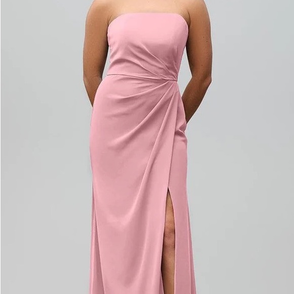 Kennedy Blue Audrey Pink Strapless Dress - Picture 1 of 5